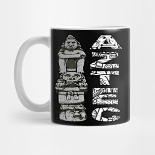 Aztec statues religion Mug